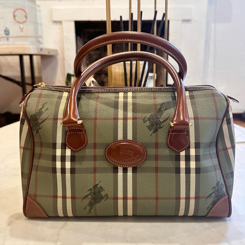 Burberry Handbag with Brown Accents